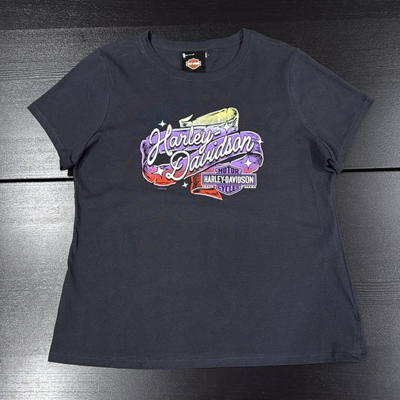 Harley-Davidson Black Womens T-Shirt - 2XL - Picture 1 of 6